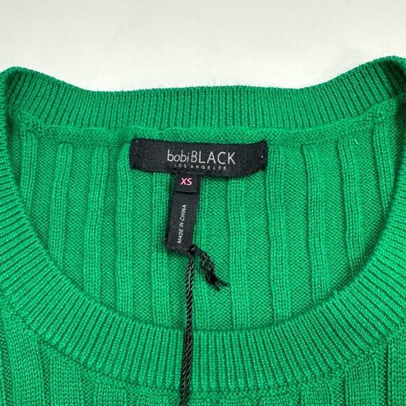 NWT | Bobi Black Los Angeles | Slanted Ribbed Tank Top | Green | XS - Picture 7 of 9